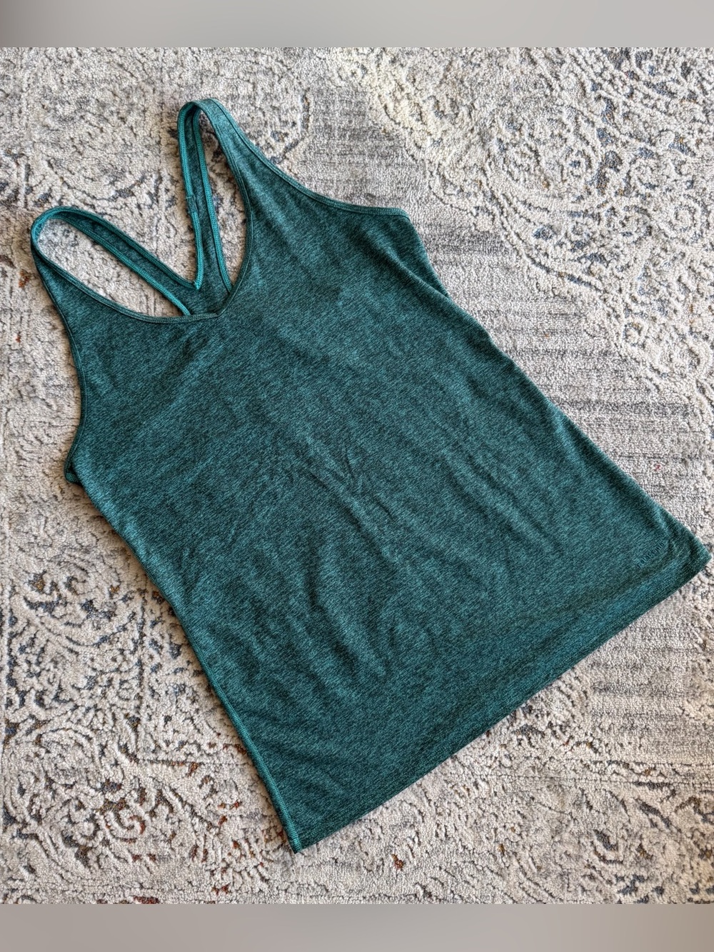 Patagonia Fleur Racerback Activewear Yoga Tank Top Size Medium Teal